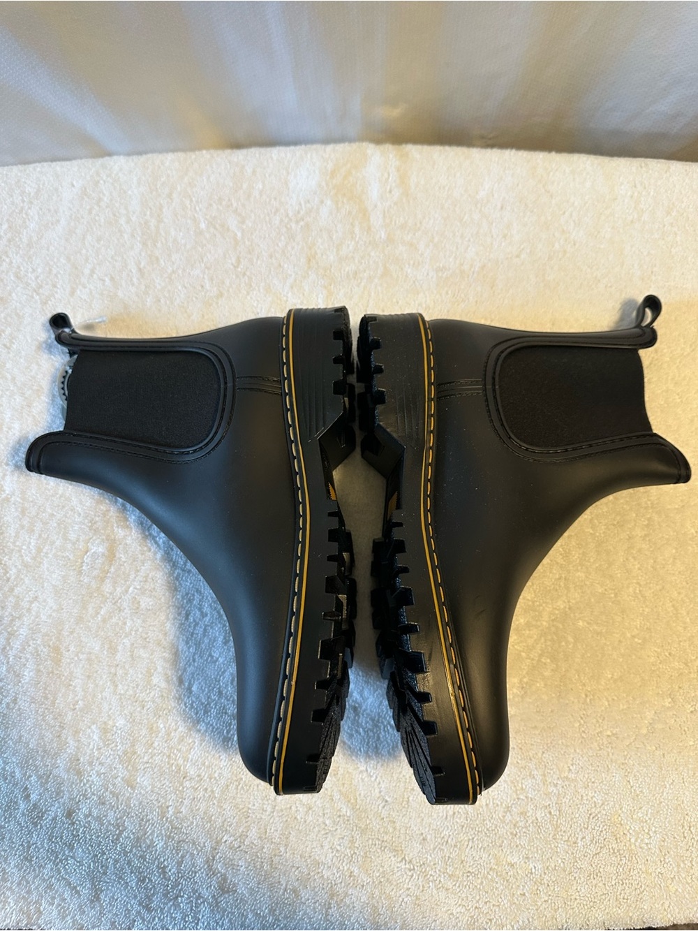 Igor Black Chelsea Rain Boots Waterproof Women’s Size 8 EU 38 New Spain - Picture 6 of 9